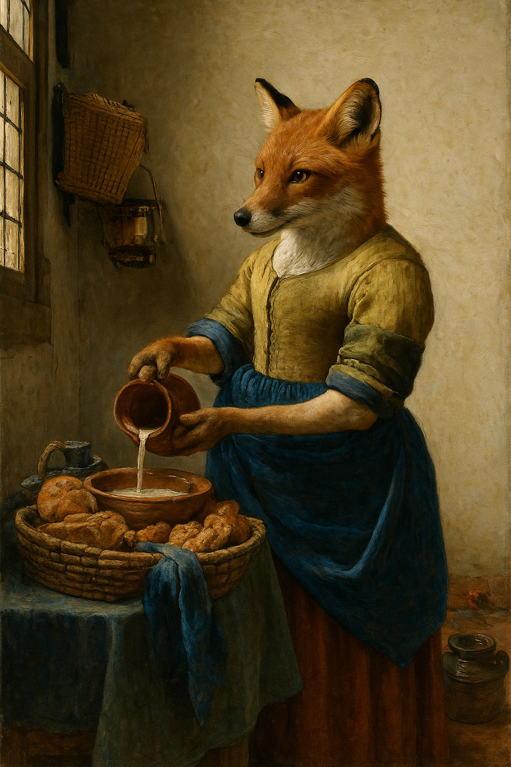 La Laitière aux aguets