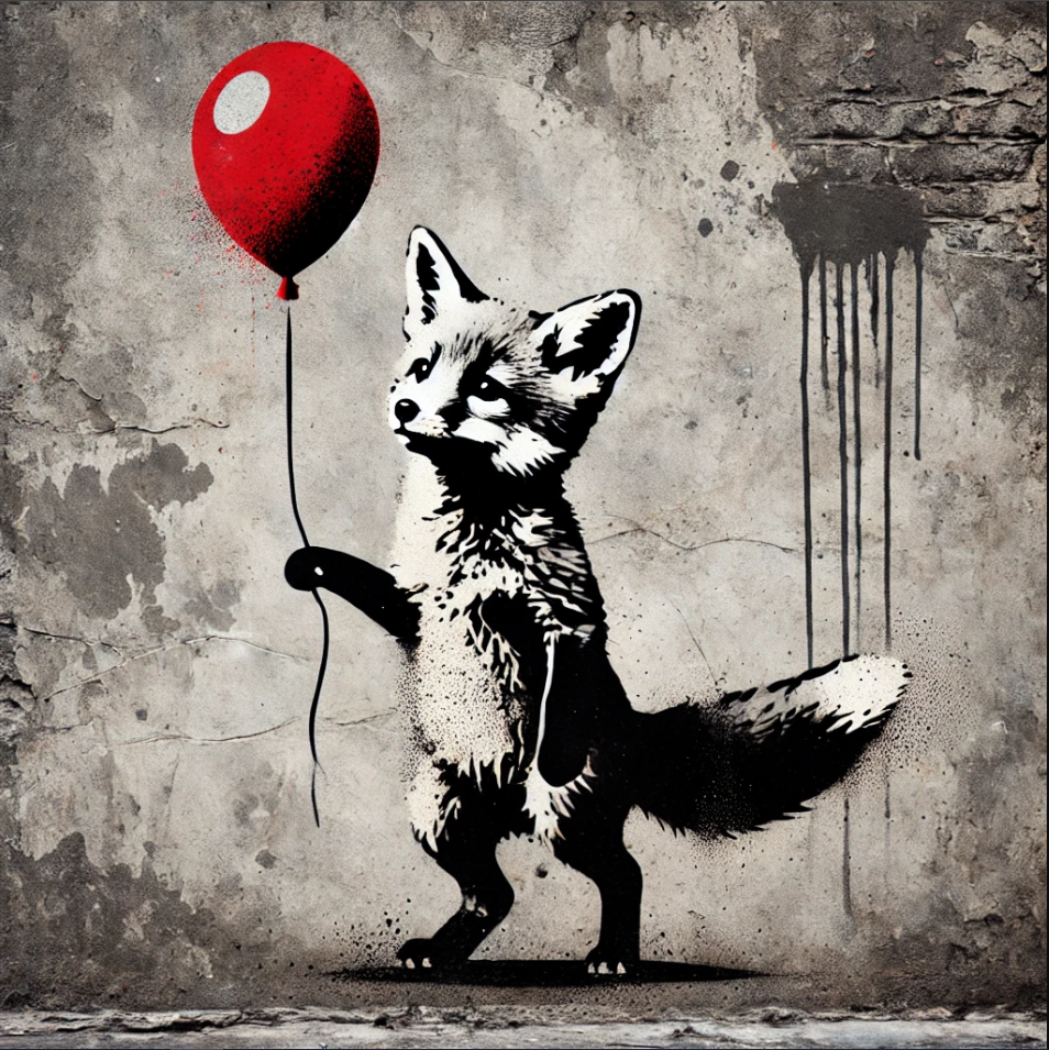 Renard au ballon